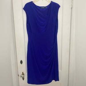 Blue sleeveless dress